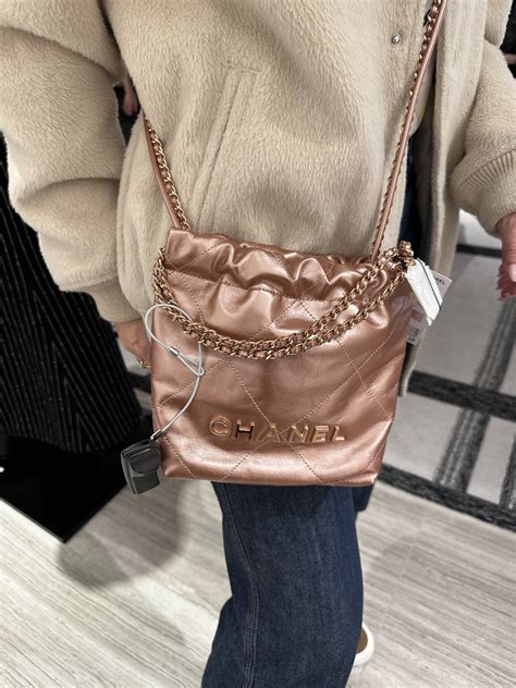 small pink chanel bag|chanel mini 22 pink.